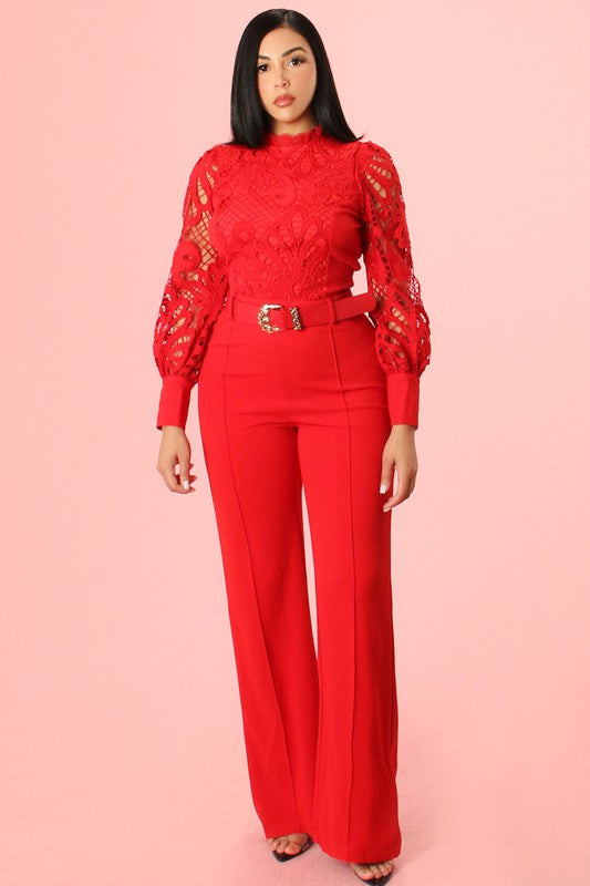 Gina Lace Jumpsuit